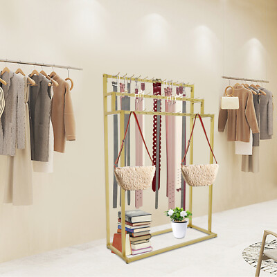 Commercial Floor Mounted Belt Hanger 39Hook Display Stand Organizer 100*40*150cm