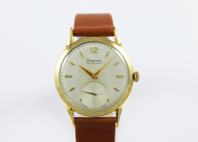 Dugena Chronomatra Handaufzug in 18 Kt/750 Gelbgold!