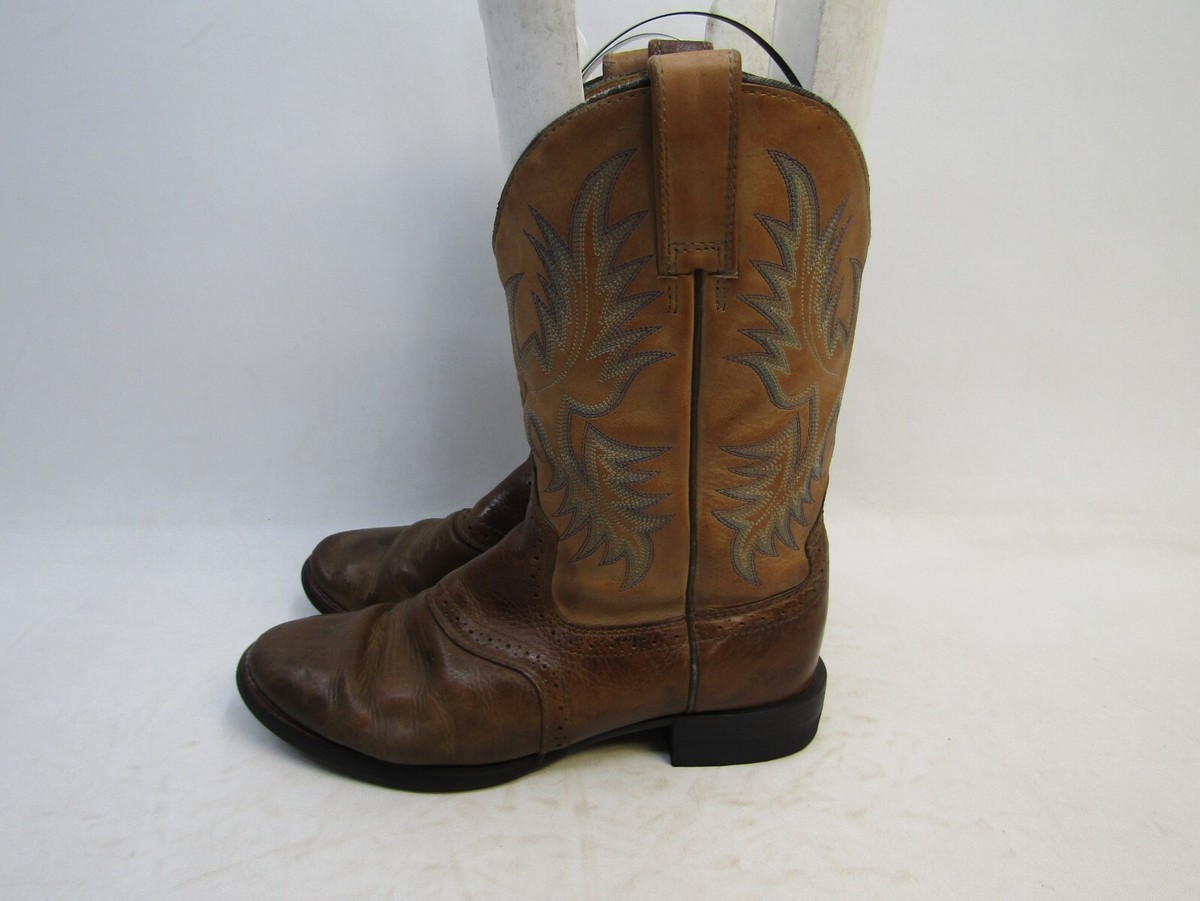 Ariat mens‎ boots size 8.5D excellent condition western leather Ariat Mens Steadfast Wide Square Toe Cowboy Boot, 8 D  main image 4