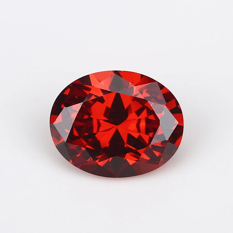 Pomegranate Red 10x12mm 5.56CT AAAAA Diamonds VVS Oval Cut Shape Loose Gemstones - Image 4 of 4