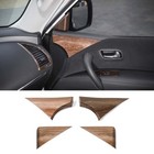 Wood Grain Door Corner Panel Cover trim For Nissan Patrol 2016-2024 Accessories