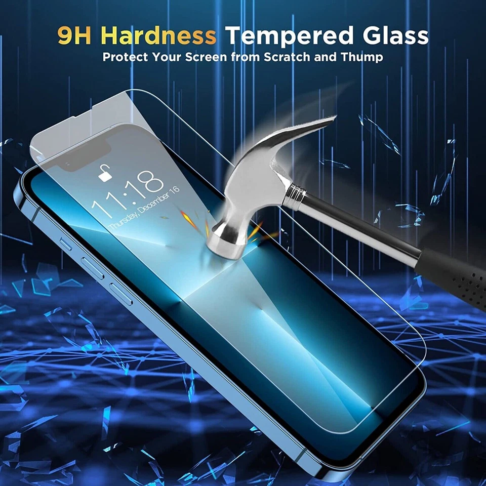 3X Tempered Glass Screen Protector For iPhone 15 14 13 12 11 Pro Max XS XR 8 LOT - Image 2 of 4