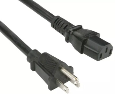 LOT OF 10 Heavy Duty AC Power Cord 6FT Cable 3 prong Desktop, PC, Printer,