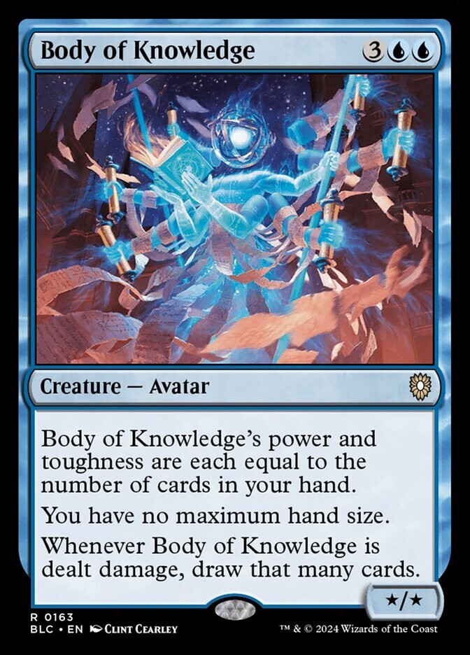 Body of Knowledge 0163 Rare Non Foil Bloomburrow Commander MTG Near Mint
