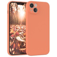 FüR Apple Iphone 14 Plus HandyhüLle Silikon Back Cover Schutz Handy Case Orange