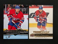 2014-15 Upper Deck Young Guns #493 Sven Andrighetto RC & UD Canvas YG C217 🏒
