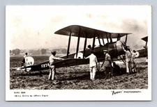 RPPC Avro 504K WWI RAF Biplane 504 K FLIGHT Photograph UK Postcard