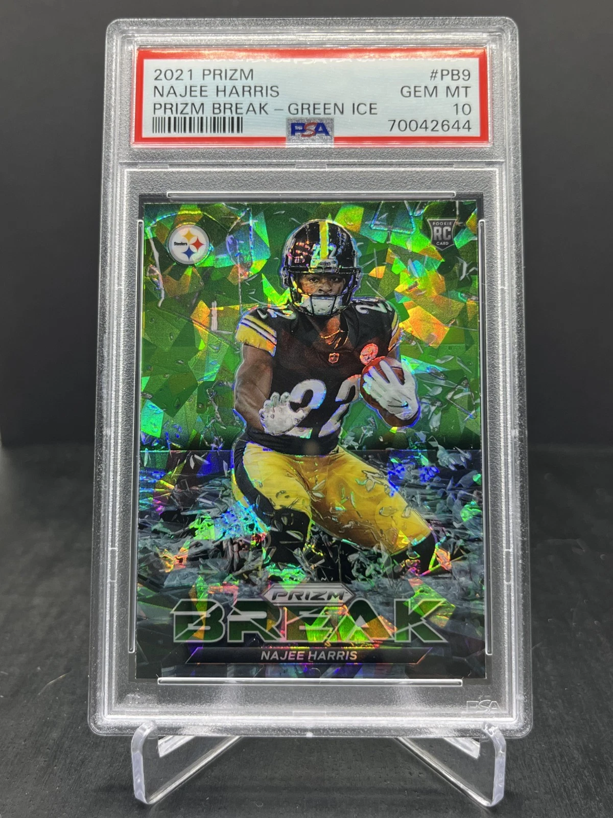 Najee Harris Panini Prizm Prizm Break #PB9 Green Ice