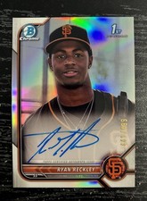 2022 Bowman Chrome Ryan Reckley #CPA-RR 1st Refractor Auto /499