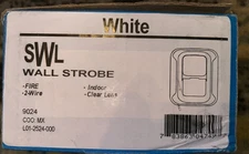 NEW SYSTEM SENSOR SWL WHITE FIRE ALARM STROBE WALL MOUNT