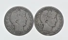1892-1915 Lot 2 1912 1894-S Barber 90% Half Dollars - Coin Collection *996