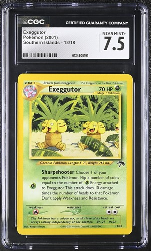 Exeggutor graded CGC 7.5 for sale on eBay