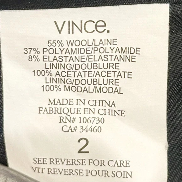 Vince Wool Blend Two Button Closure Patch Pockets… - image 12