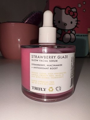 Truly Strawberry Glaze Glow Facial Serum Antioxidant 3.4floz/100ml NEW Authentic