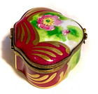 France Limoges Flower Limited Edition Signed Trinket Box Peint Main Limoge — photo 6