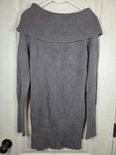 VTG Y2K Guess Sweater Mini Dress Off Shoulder Size Medium