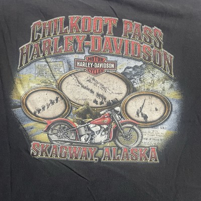 Harley Davidson T Shirt Men Extra Extra Large Biker Motorcycle Skagway Alaska