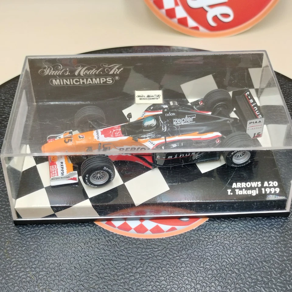 MINICHAMPS 1/43 Arrows A20 Toranosuke Takagi 1999 430990015 orange REPSOL - Image 2 of 4