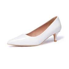 Damen Kitten Heels Klassische 5 cm niedrige Absatzpumps, SlipOn, geschlossene...