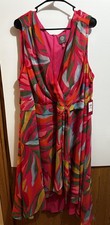 Vince Camuto Women’s Multicolored Pink Party Fit & Flare Dress NWT Size 22W