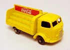 1960 LESNEY MATCHBOX COCA COLA LORRY KARRIER BANTAM TRUCK YELLOW NO. 37 DIECAST