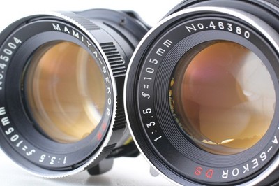 Exc+5 ] Mamiya Sekor DS 105mm f3.5 Lens Blue Dot For C330 C220