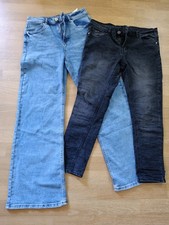 Jeanspaket Damen Gr 40, 2-tlg, Wide Leg Und 7...