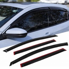 Window Visor Rain Guard 4pcs For Buick Lacrosse 2010-2016 Tape-on Dark Smoke