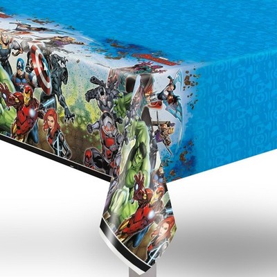 Unique Avengers Rectangular Plastic Table Cover - 54'' x 84'', 1 Pc