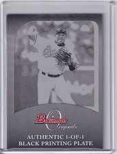 2006 Bowman Originals MIGUEL TEJADA Black Printing Plate 1/1 #11 Orioles