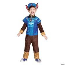Chase Costume Hat and Jumpsuit for Boys, Paw Patrol Movie Character Outfit with