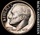 1963 Roosevelt Dime- Silver- Choice Gem Proof Luster No Reserve #J611