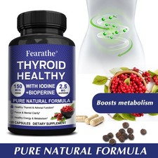 Thyroid Healthy 120 Capsules Metabolic Health Enhance Energy Level Metabolism