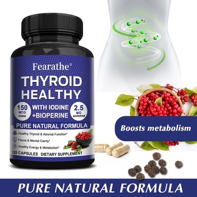 Iodine Alkaloid Supplement Ignite Physical Vitality Enhance Energy 120 Capsules