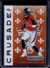 2018 Panini Rookies & Stars Courtland Sutton Crusade Orange RC #/35 Broncos