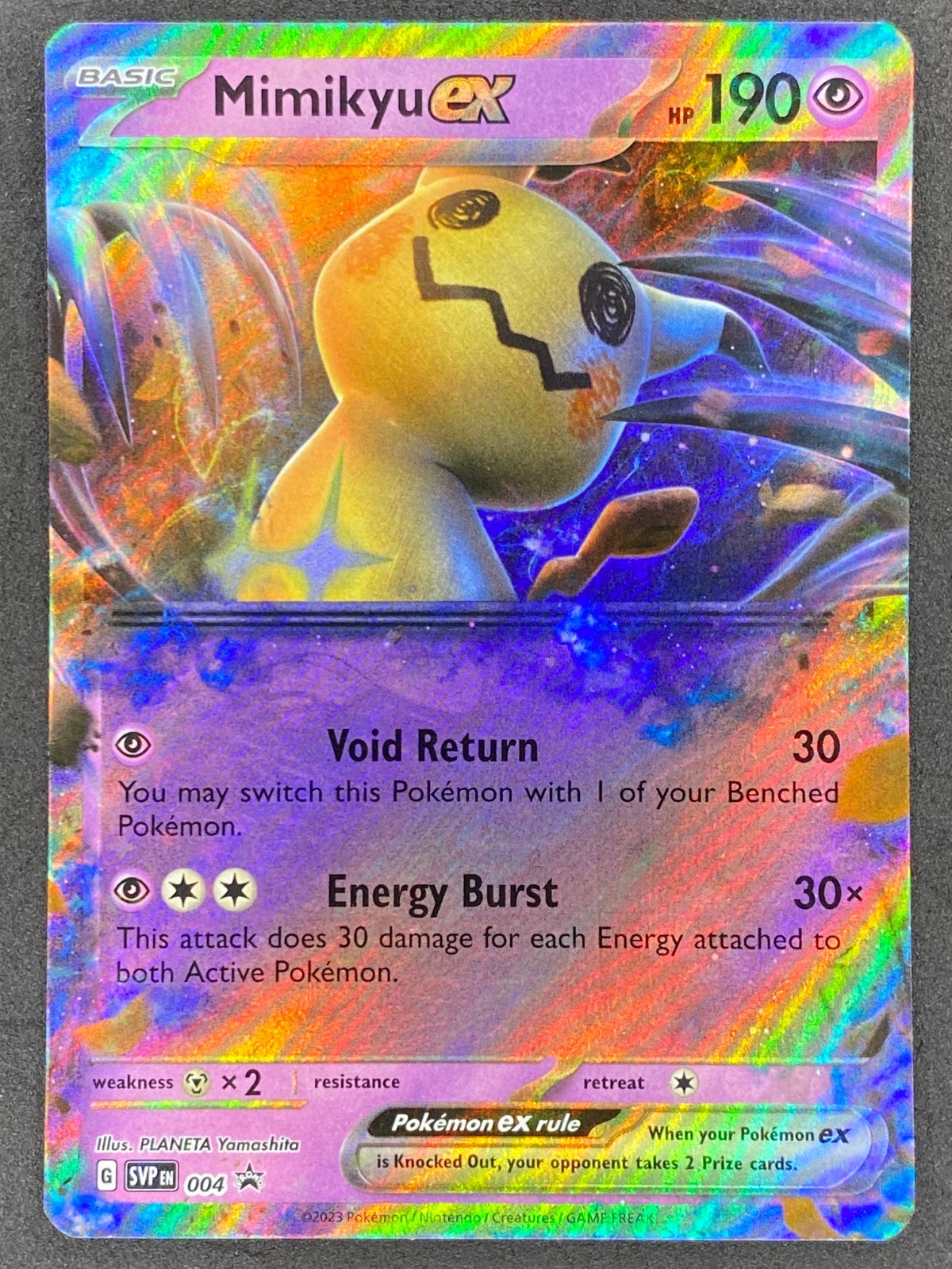 Pokémon Mimikyu ex SVP004 SV Black Star Promo NM