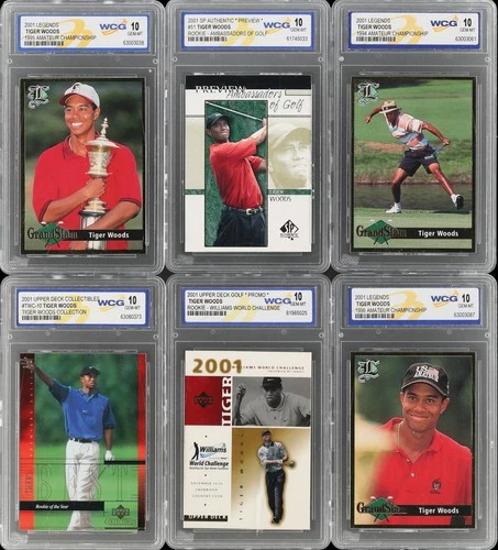 2001 Tiger Woods Graded Rookie Card Collection (29)