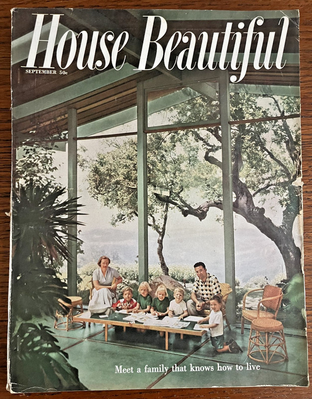 House Beautiful - September 1952 - Rodney Walker Los Angeles Home