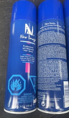 2 Pack New Image Professional  pH Balanced Super Hold Hair Spray 11 Oz Free Shp
