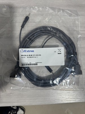 Extron 26-566-03 MVGA-A M-M 12ft (3.6m) 15-pin VGA HD Micro HR with Audio Cables