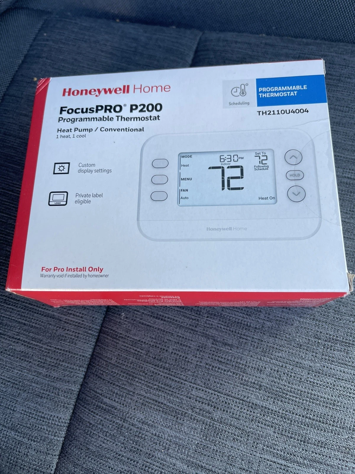 NEW Honeywell Home TH2110U4004 FocusPRO P200 1H/1C Programmable Thermostat