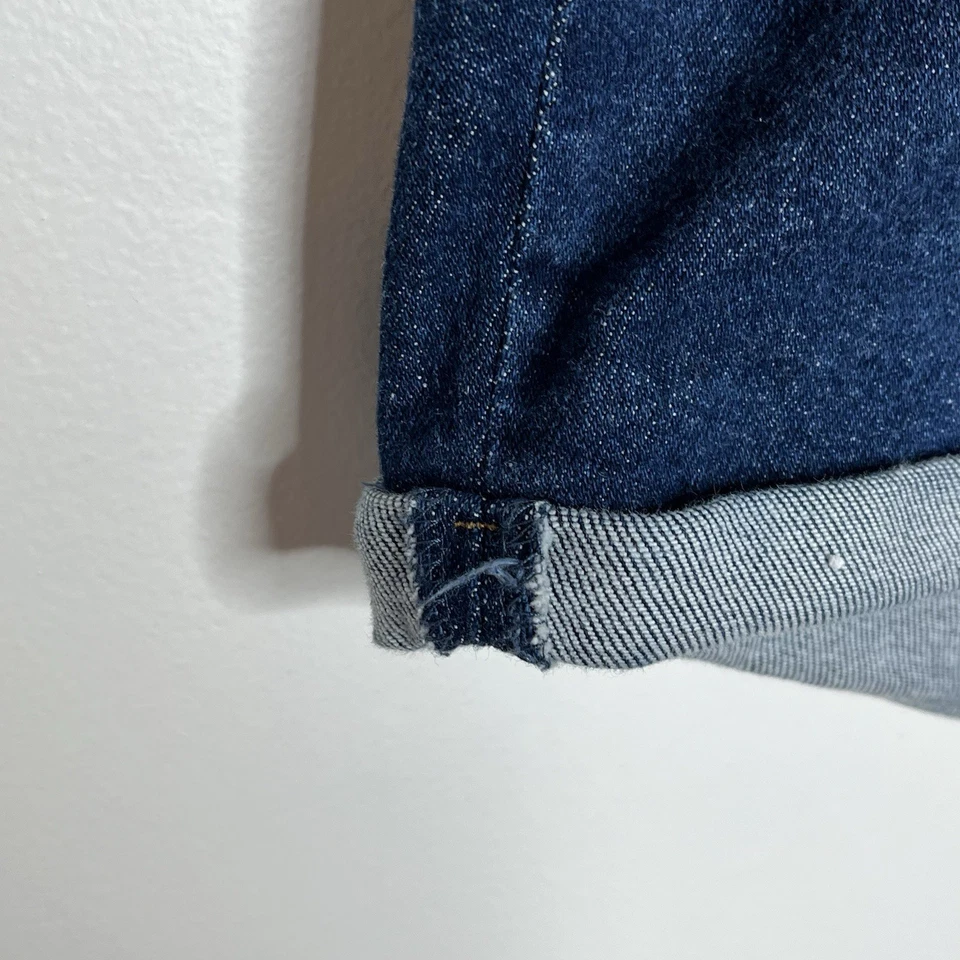 Pantalones Cortos de Jean Ava & Viv Para Mujer Talla 24W Puños Denim Tiro Medio Elastizados Lavado Foto 2 de 4