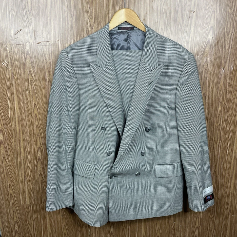 Terno masculino Yorkshire quadrado 2 peças 46S 38x36 multicolorido peito duplo pico - Imagem 3 de 4