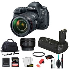 Canon 6D Mark II Camera with 24-105mm Lens Kit with EF 50mm STM Lens  More
