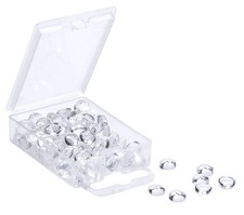 Clear Round Glass Dome Tiles Cabochons Charms Bulk Small Flat Back Imitation ...