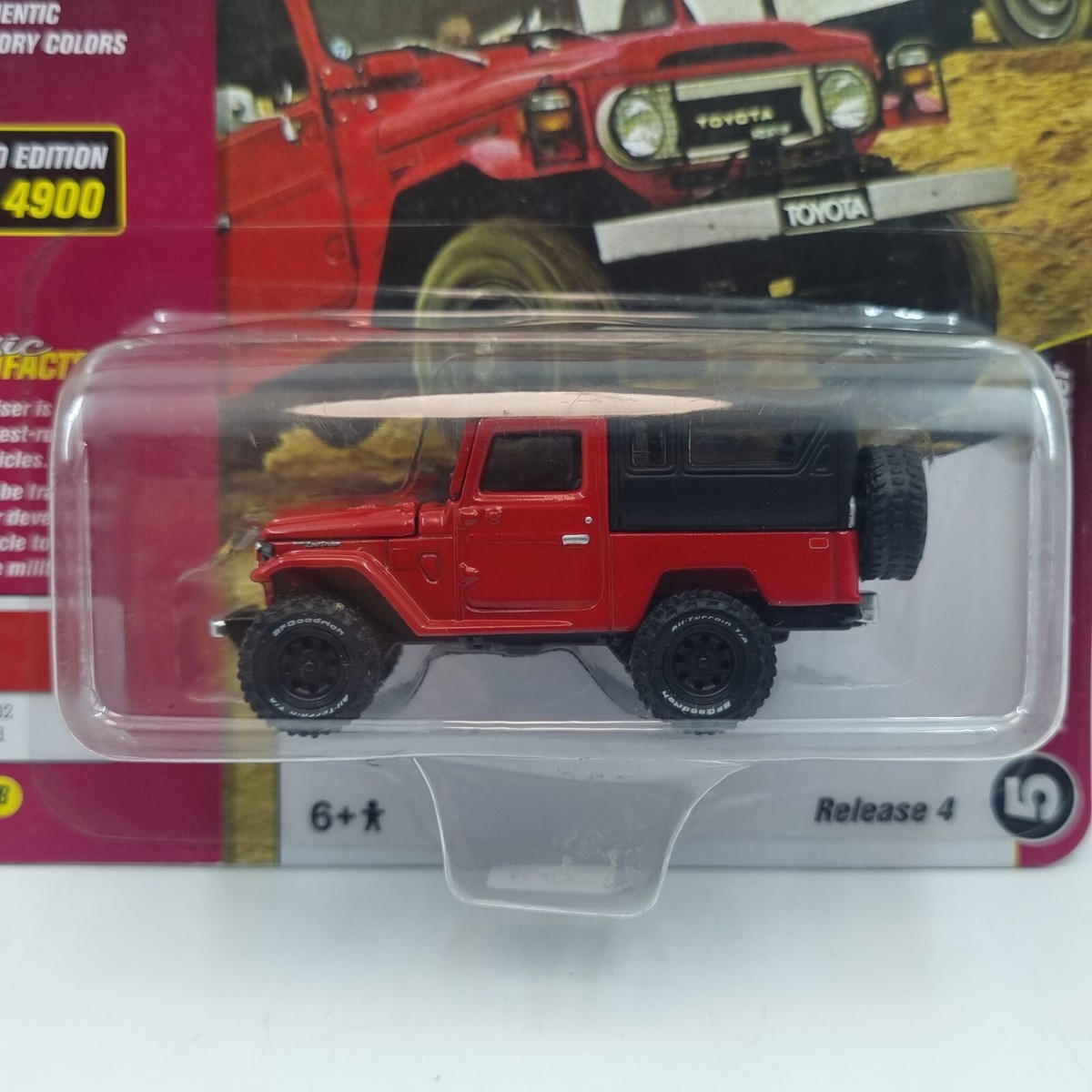 Johnny Lightning 1980 Toyota Land Cruiser FJ40 Soft Top Red