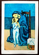 Pablo Picasso Lithograph Original Signed COA (Pencil Numbered Stamped)