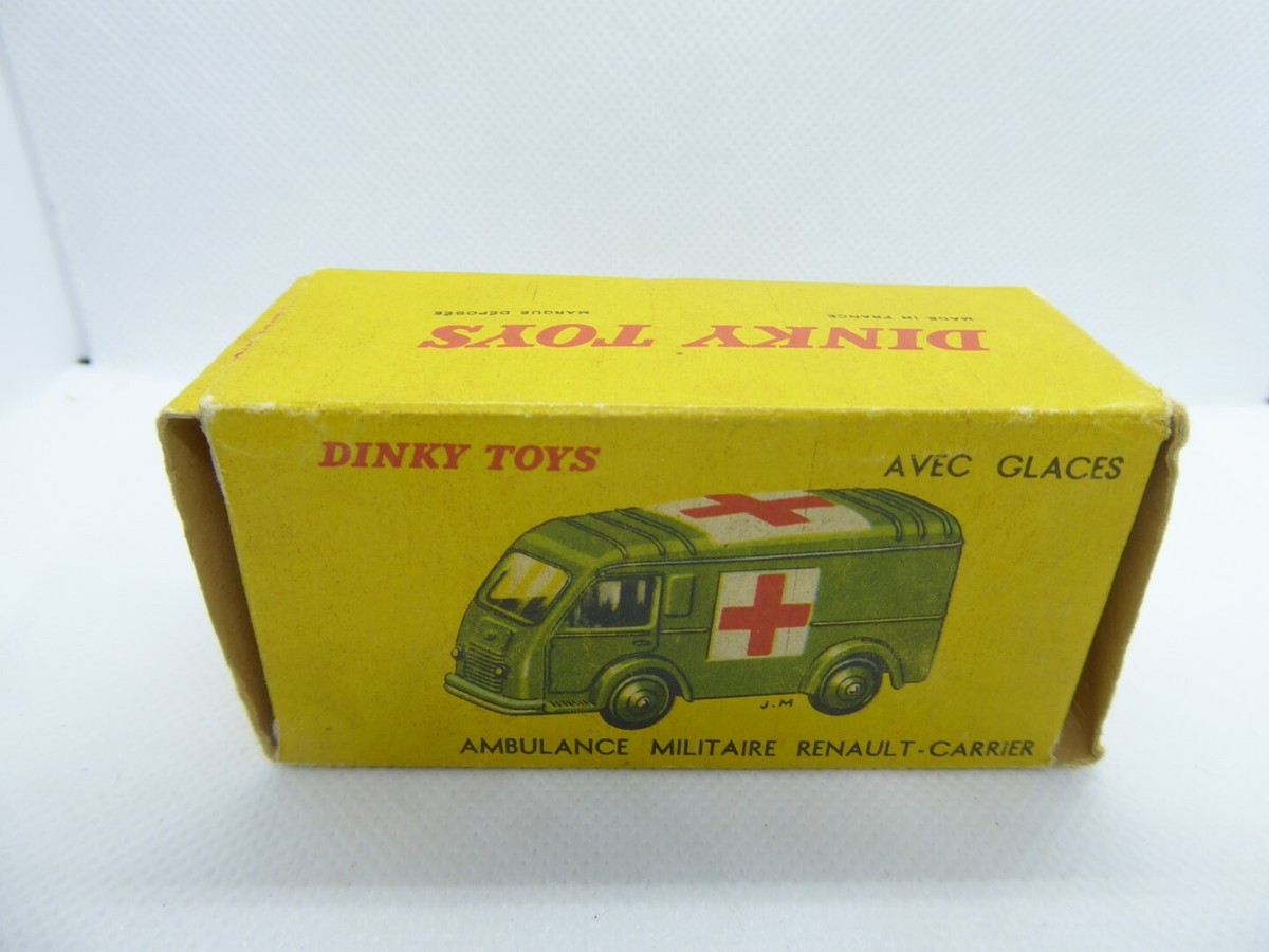 A boxed French Dinky Toys No.80F Renault Carrier Military Ambulance, M, box superb