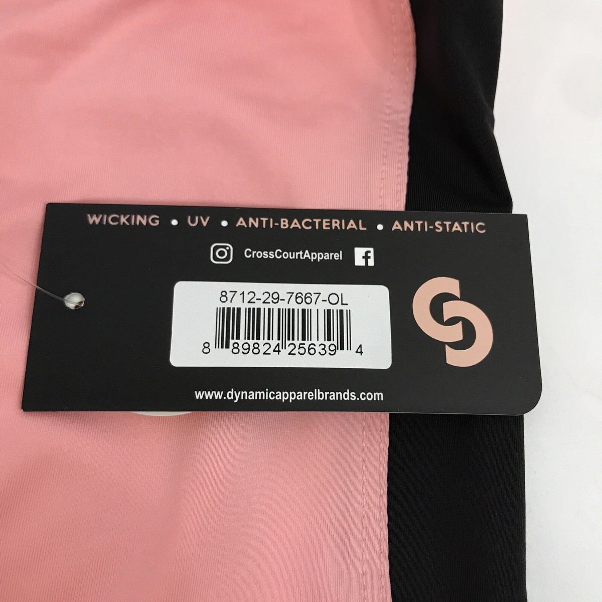 Cross Court Women's Large Tennis Tank 50+ UPF Pink Coral New NWT