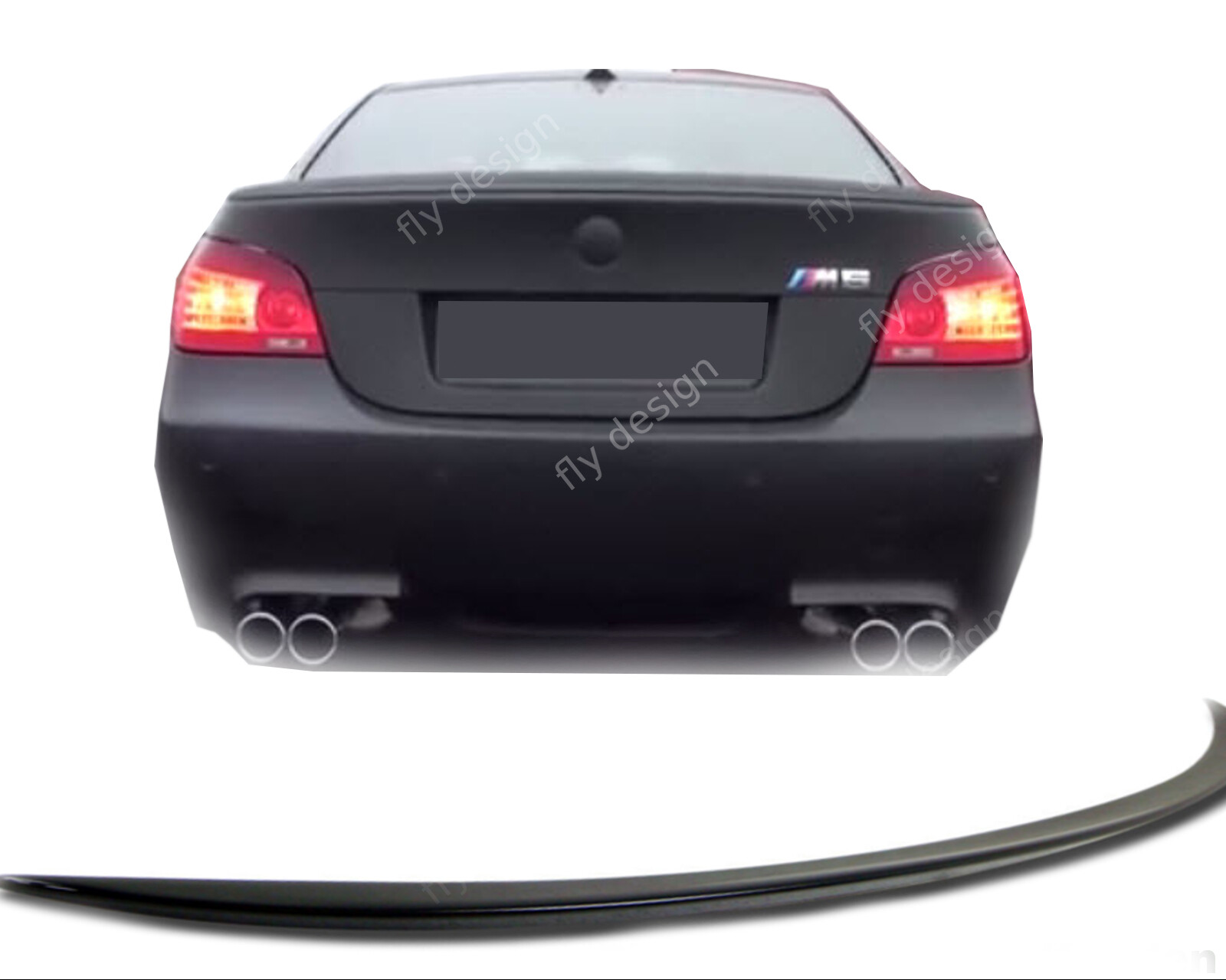 Spoiler suitable for BMW E60, Sport spoiler Non painted wing spoiler aerofolio a